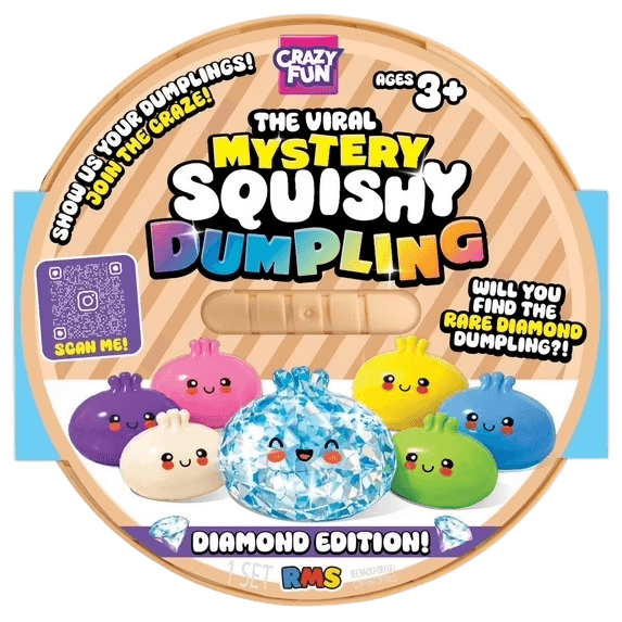 RMS Crazy Fun® Squishy Diamond Dumpling Surprise Mystery Toy Diamond Edition