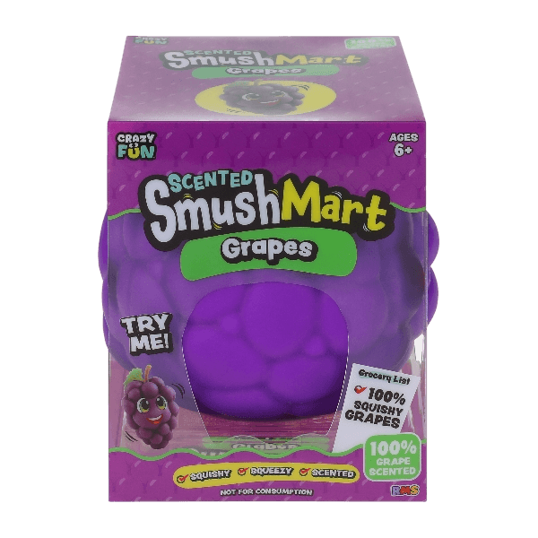 Crazy Fun® Smush Mart Scented Grapes Squishy Toy