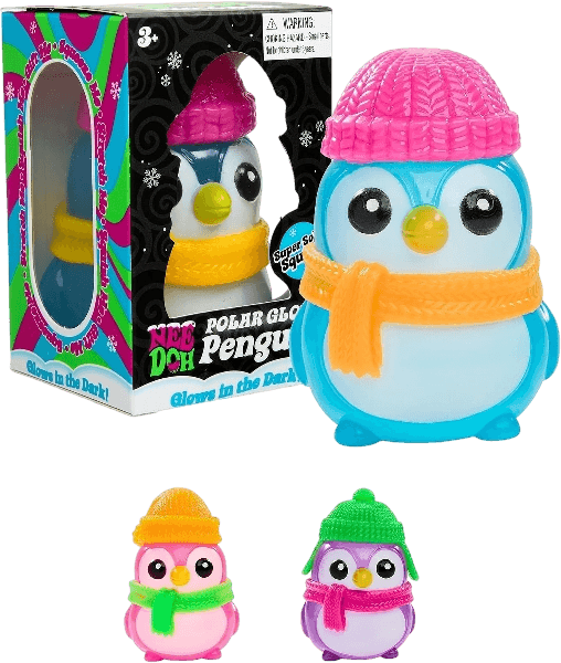 Schylling Needoh Squishmas Polar Glow Penguin - Christmas 2026
