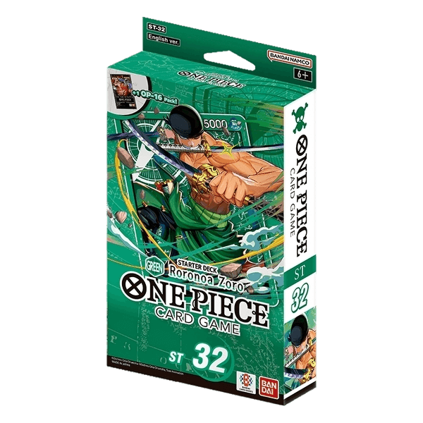 One Piece Trading Card Games - STARTER DECK 32 -GREEN Roronoa Zoro- [ST-32]