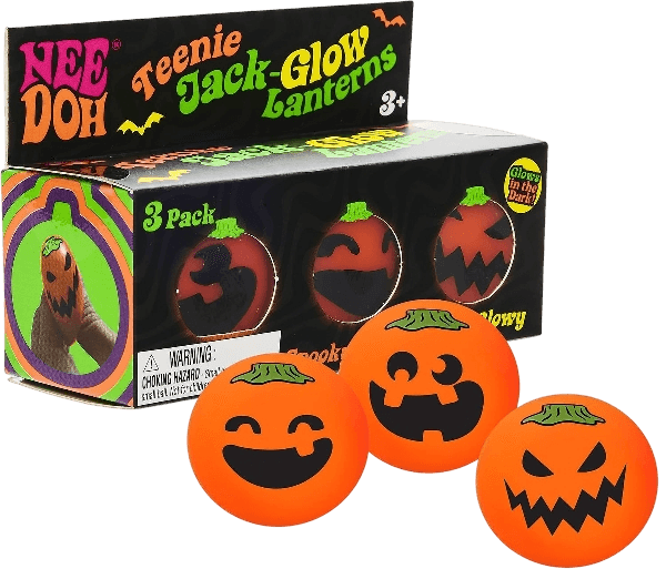 Schylling NeeDoh Needohween Teenie Jack-Glow-Lantern - Halloween 2026
