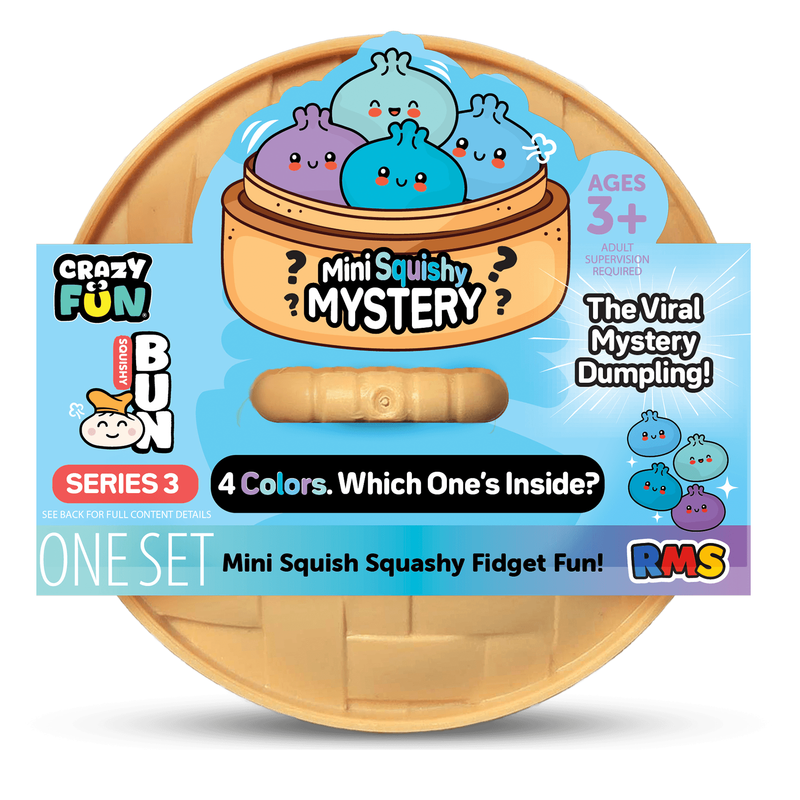 RMS Crazy Fun® Mini Mystery Dumpling Squishy Bun Set - Five Below