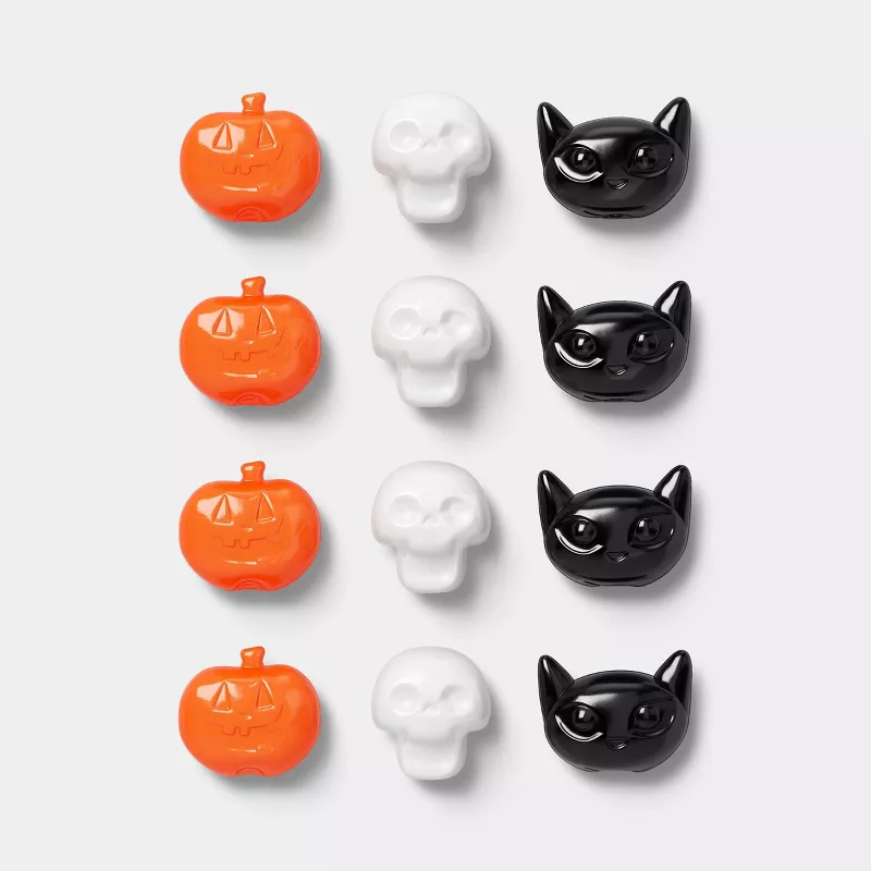 12ct Squishies Party Favor Black/White/Orange - Hyde and EEK! Boutique™: Halloween