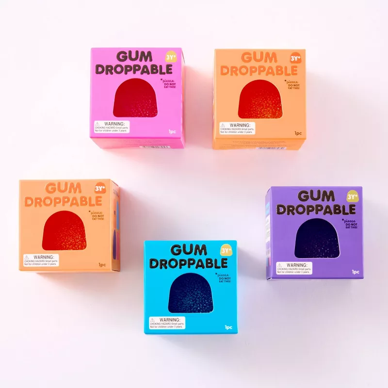 J'adore Textured Gumdrop Sensory Squeeze Toy - 5pk