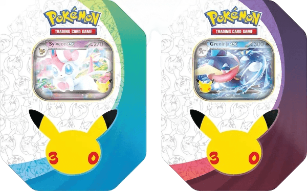 Pokemon TCG: 30th Celebration: ex Tin Sylveon / Greninja