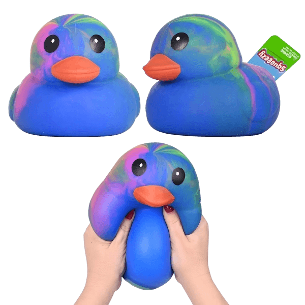 Sunny Days Toymendous Jumbo Squeezy Ducks - Tie Dye Blue