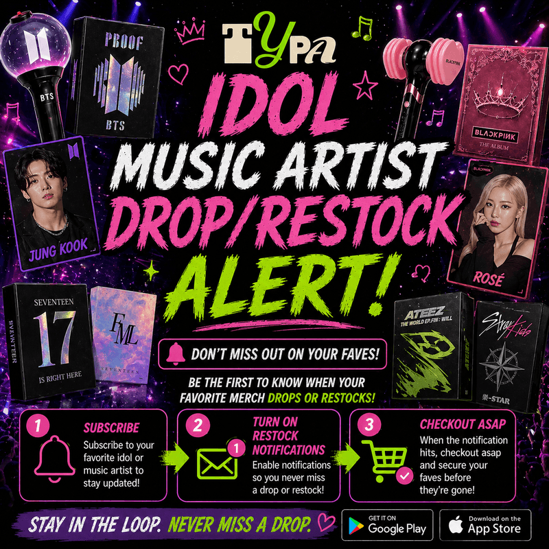 Idols/Music Artist Merch Shop/Official Store