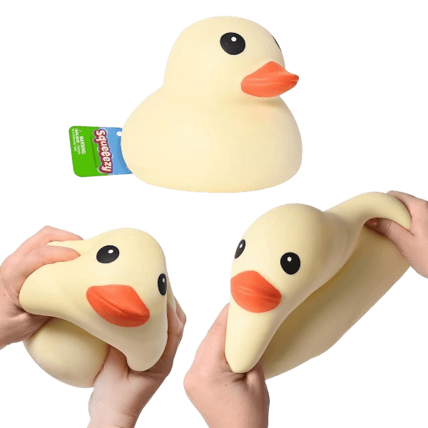Sunny Days Toymendous Jumbo Squeezy Ducks - Pastel Yellow