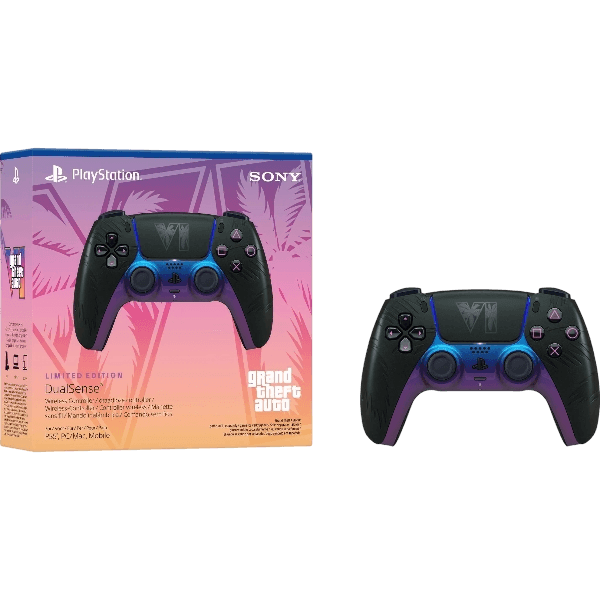 Sony Playstation 5 PS5 DualSense® Wireless Controller - Grand Theft Auto VI GTA6 Black Limited Edition - Playstation Direct Exclusive