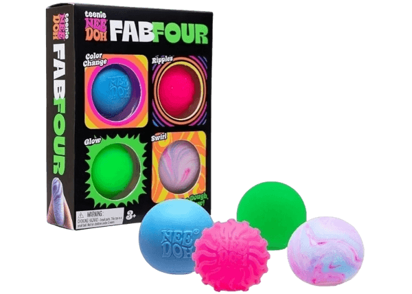 Schylling NeeDoh Teenie Fab Four