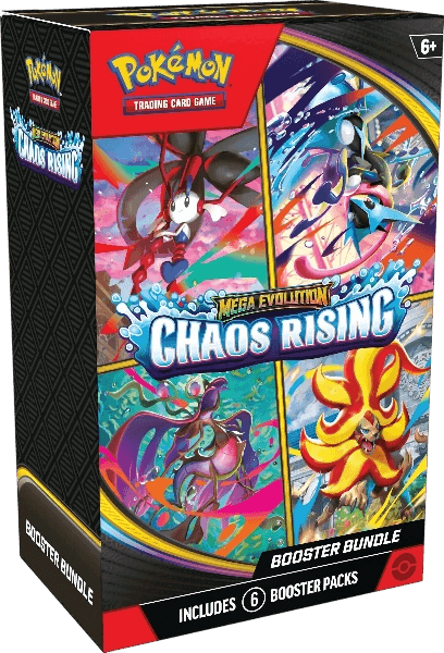 05/22 Pokemon TCG - Mega Evolution Chaos Rising Booster Bundle