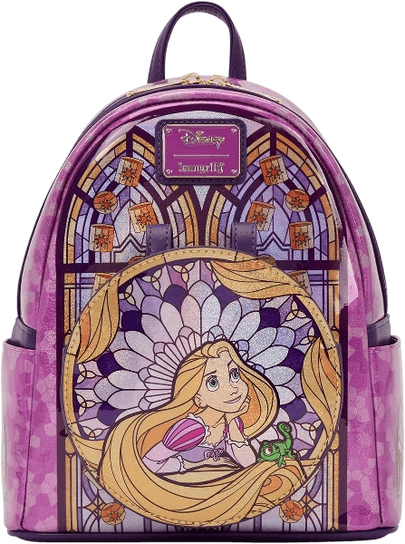 Loungefly Disney Stained Glass: Rapunzel Mini-Backpack, Amazon Exclusive