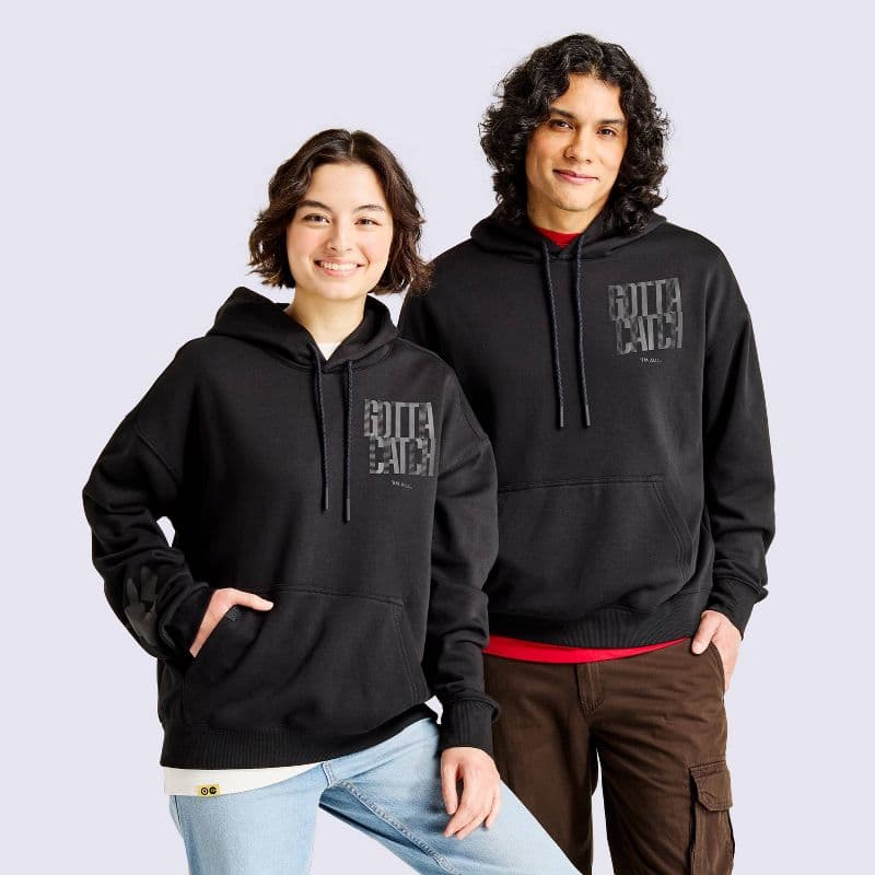 Adult Hooded Sweatshirt Black - Pokémon x Target