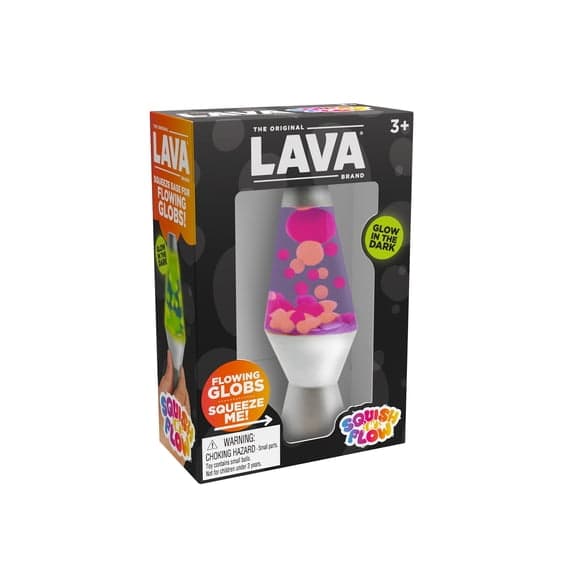 Schylling The Original LAVA Brand Squish N' Flow LAVA Lamp Squeeze Toy (Glow-in-the-Dark)(1ct)