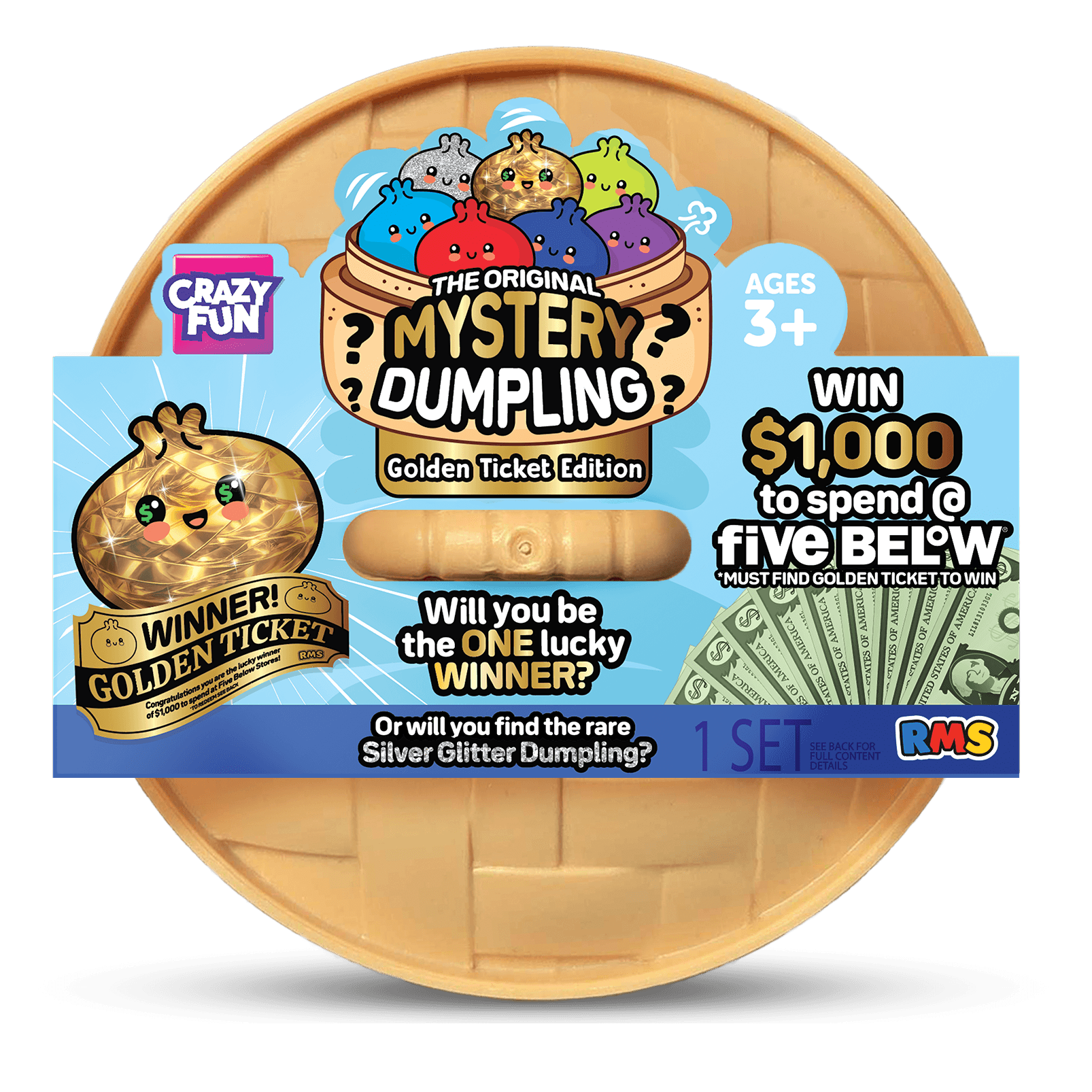 RMS Crazy Fun® The Original Mystery Dumpling Golden Ticket Edition - Five Below