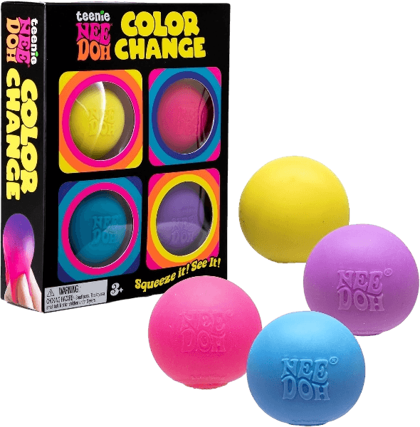 Schylling Needoh Teenie Color Change Needoh - 4 Pack