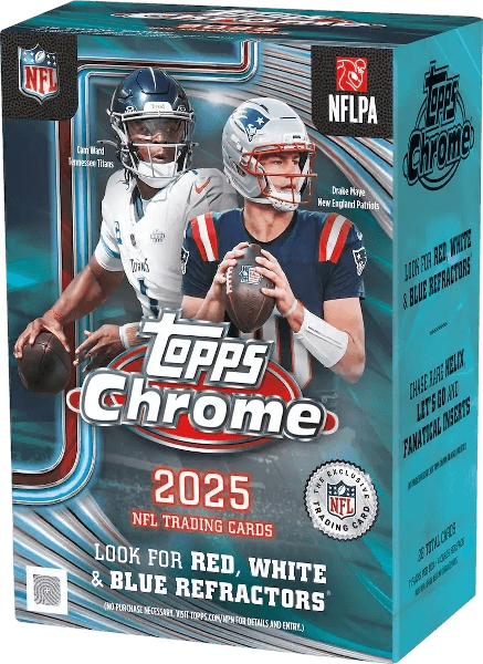 2025 Topps Chrome Football Blaster Box