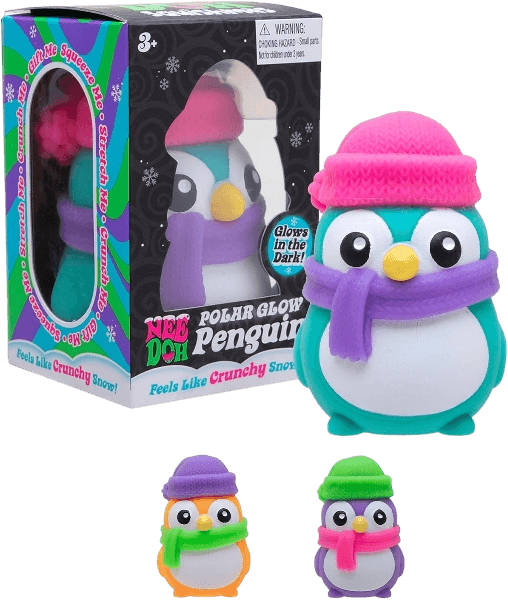 Schylling NeeDoh Polar Glow Penguin