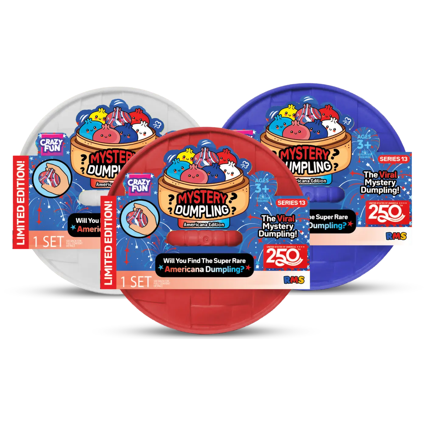RMS Crazy Fun® The Viral Mystery Dumpling Americana USA 250th Anniversary Edition (Styles May Vary) - Five Below