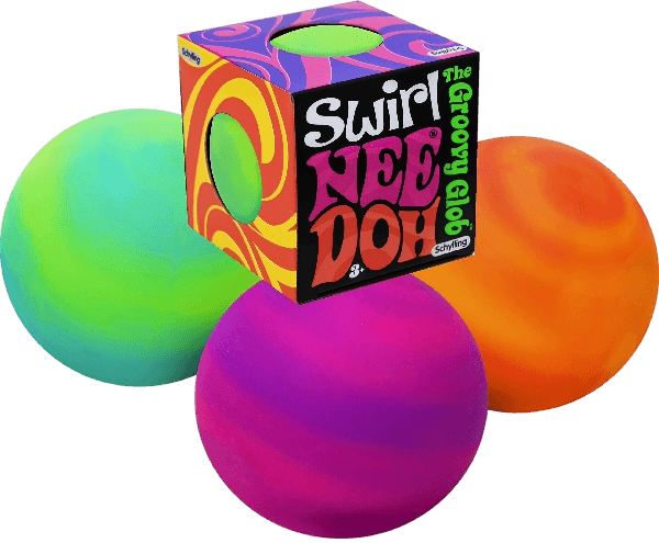 Schylling NeeDoh Swirl, Groovy Glob