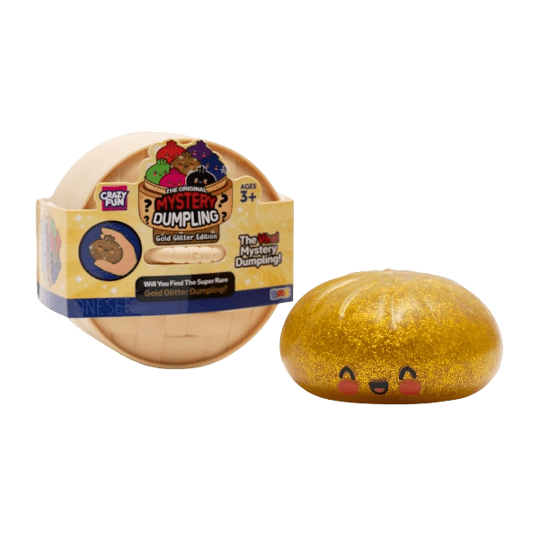 Crazy Fun® Mystery Dumpling Glitter Squishy Bun Set (Styles May Vary)