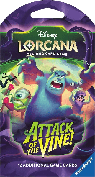 Disney Lorcana TCG: Attack of The Vine! Sleeved Booster Pack