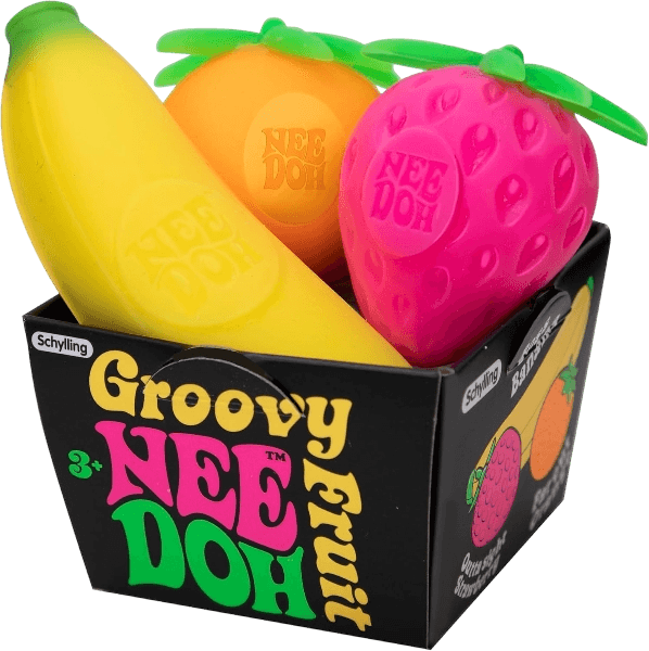 Schylling Nee Doh Groovy Fruit - Novelty Toy