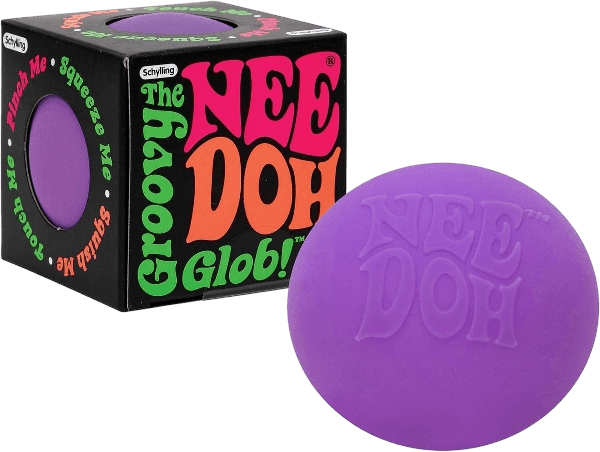 Schylling NeeDoh Original, Groovy Glob - Purple
