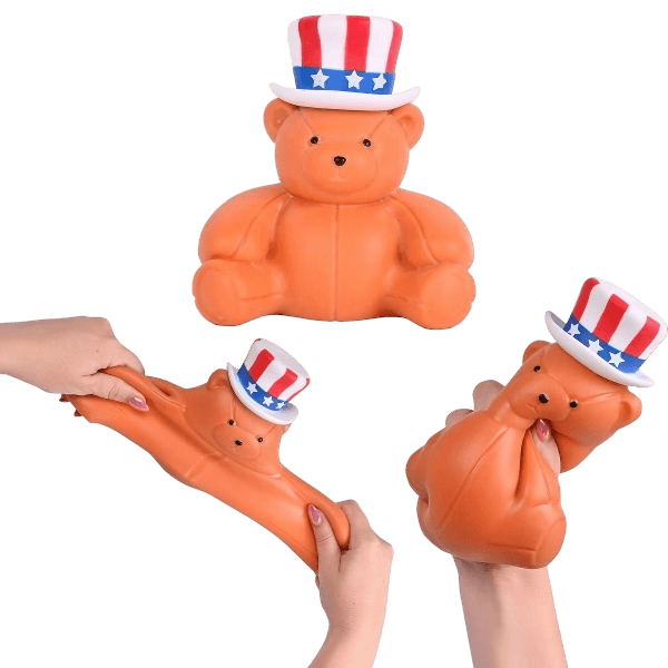Sunny Days Toymendous Squeeezy Americana Teddy Bear
