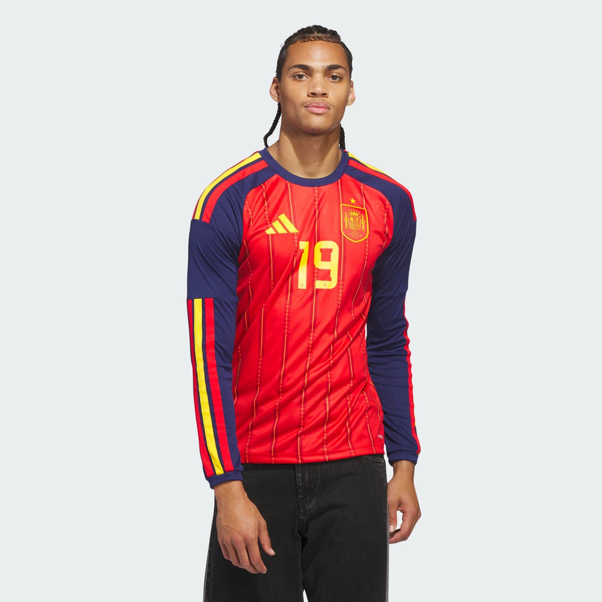Adidas Spain 26 Home Yamal Long Sleeve Jersey | Men | KW7713