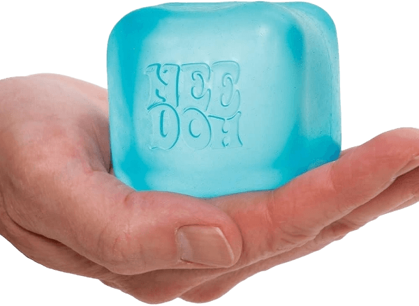 Schylling NeeDoh Nice Cube - Sensory Squeeze Toy with Super Solid Squish - 2.25" Cube - Color May Vary (Pack of 1)