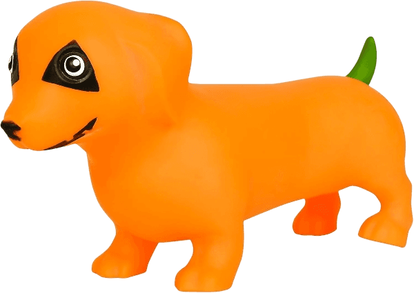 Sunny Days Toymendous Squishy Weenie Dog - Pumpkin - Halloween 2026