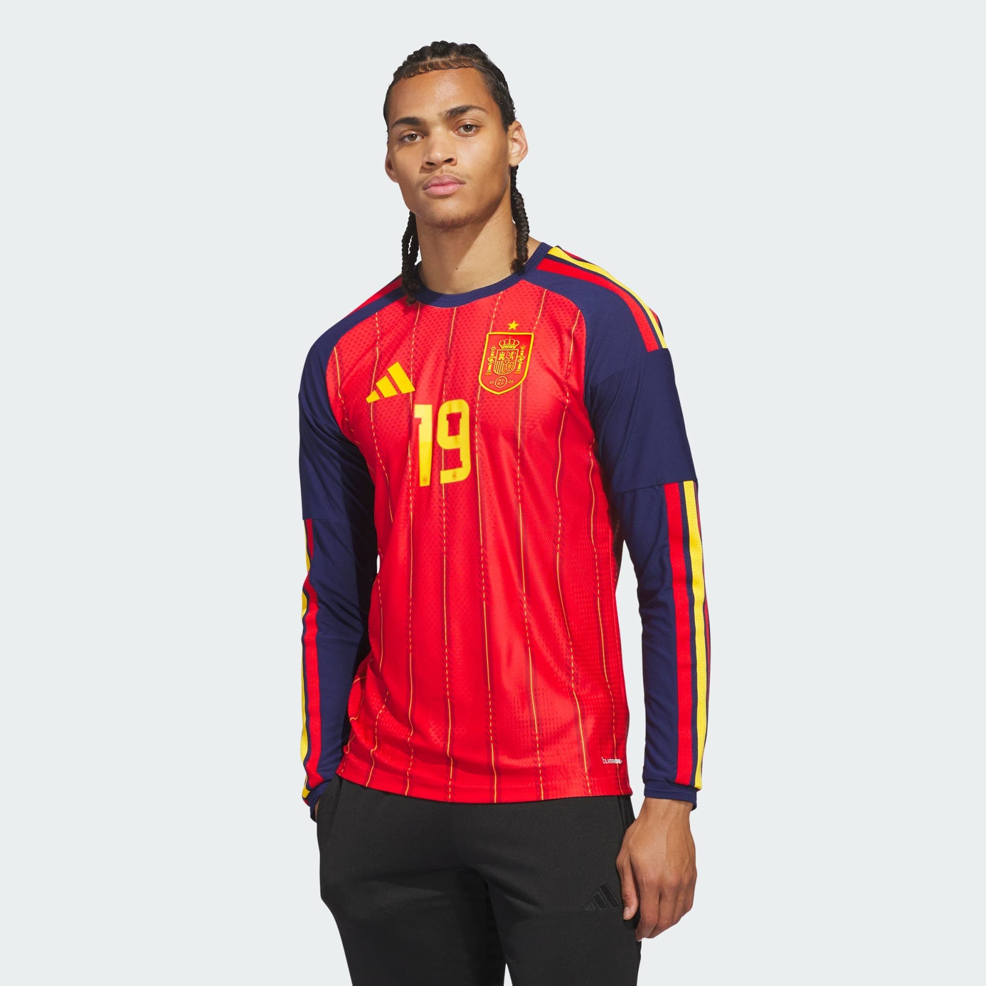 Adidas Spain 26 Home Yamal Authentic Long Sleeve Jersey | Men | KW7709