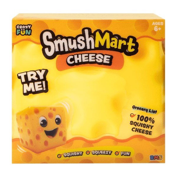 Crazy Fun® Smush Mart Cheese Squish Toy