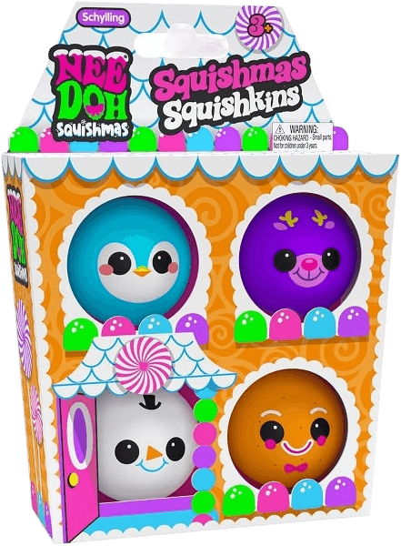 Schylling NeeDoh The Groovy Glob Squishmas Squishkins Stress Ball