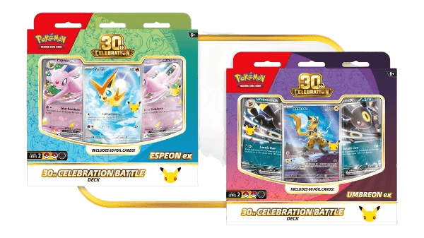 Pokemon TCG: 30th Celebration Battle Deck—Espeon ex & Umbreon ex