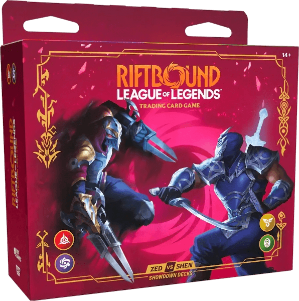 Riftbound League of Legends TCG - Vendetta Showdown Decks - Zed vs Shen