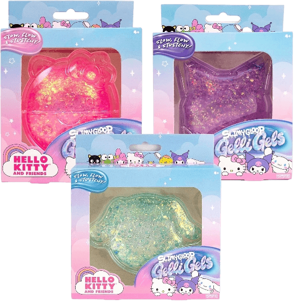 Hello Kitty SLIMYGLOOP Gelli Gels 3 Pack