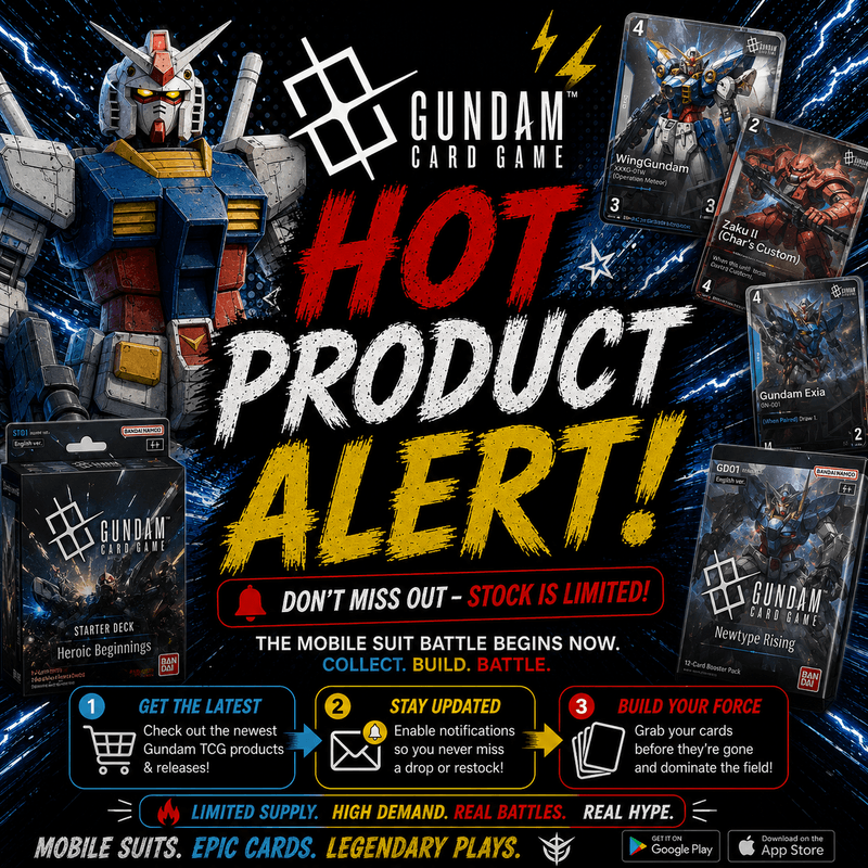 Gundam TCG - Hot Product Alert! (Varies by Site)