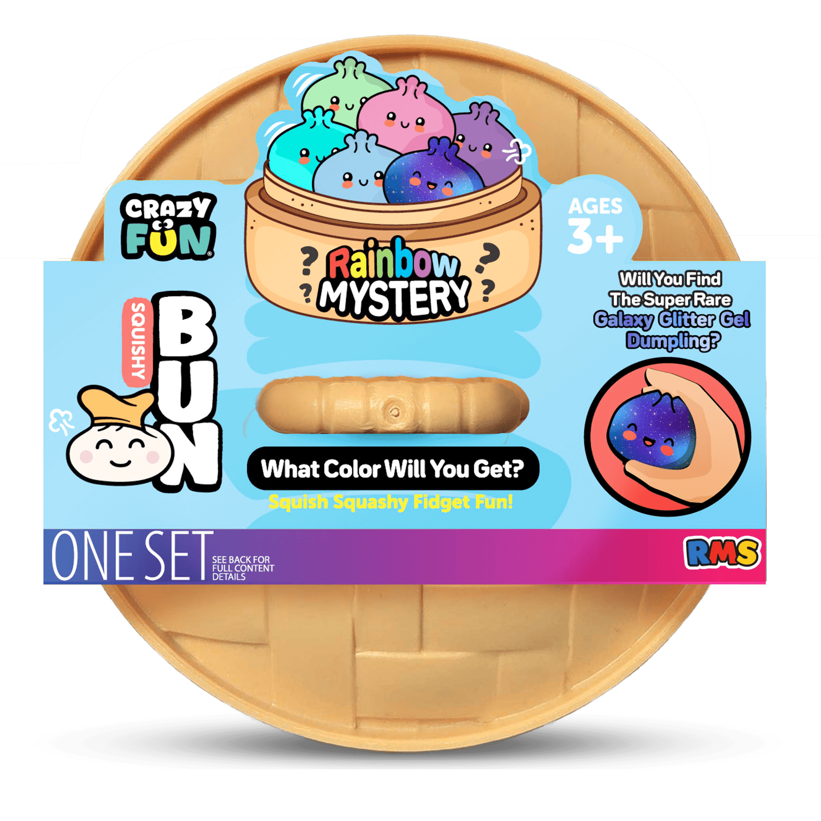 RMS Crazy Fun® The Original Viral Mystery Dumpling Galaxy Glitter Gel Edition