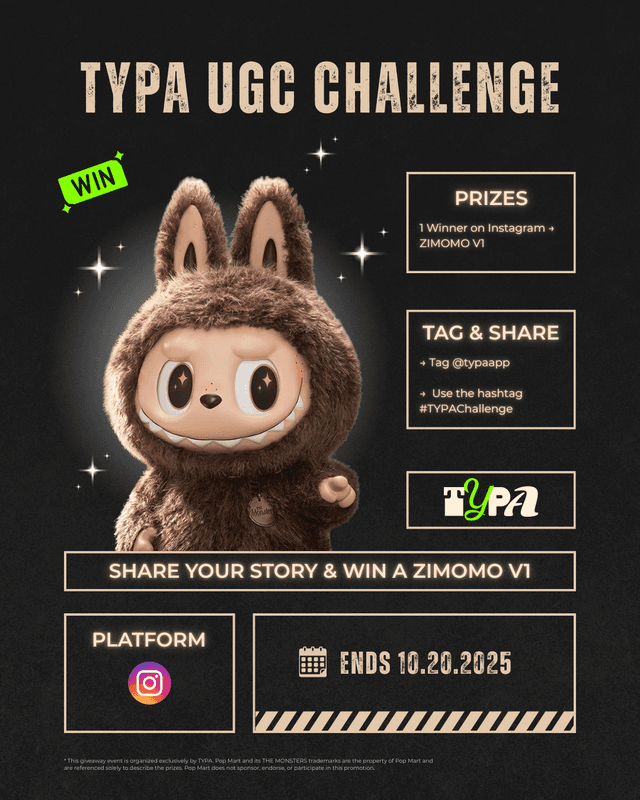 🎉TYPA UGC Challenge GIVEAWAY! - Instagram