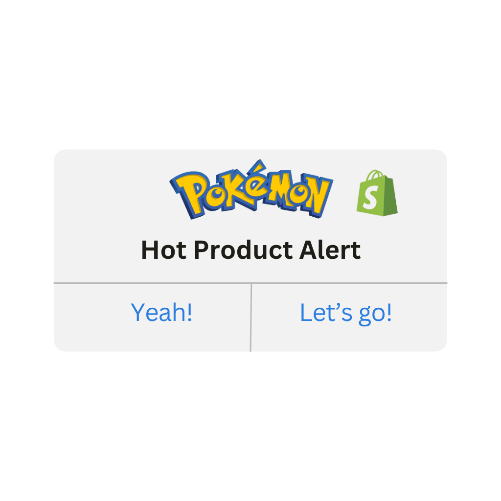 Pokémon TCG - Shopify Website Product Alert! (Varies by Site)