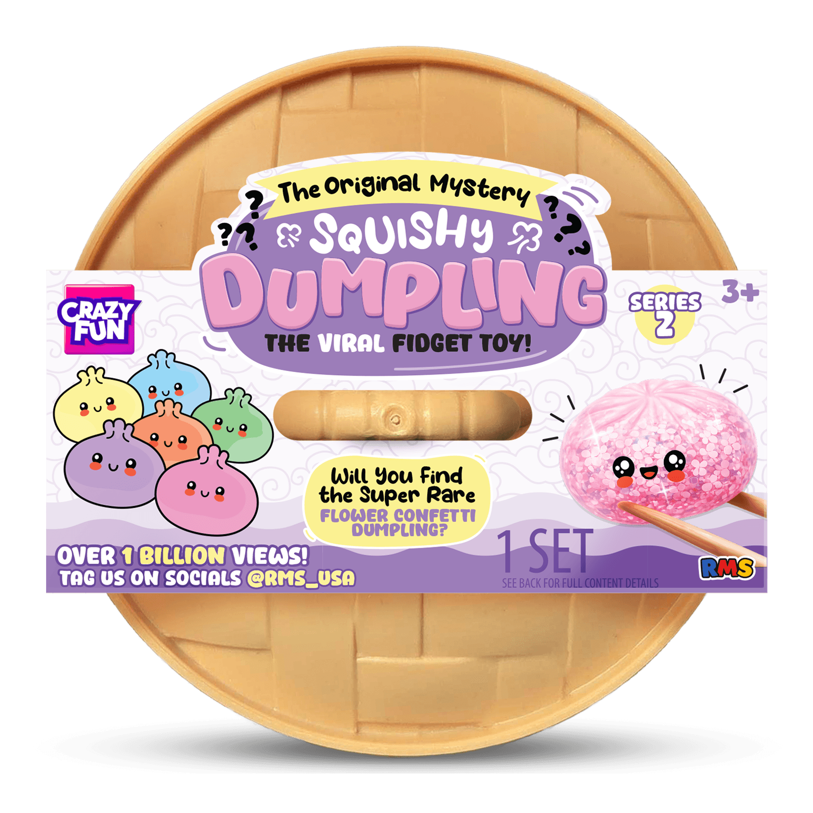 RMS Crazy Fun® The Original Mystery Squishy Dumpling Flower Confetti Edition - Target
