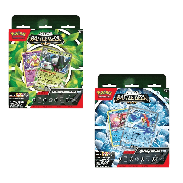 Pokemon TCG - Quaquaval ex |Meowscarada ex Deluxe Battle Deck - Set of 2