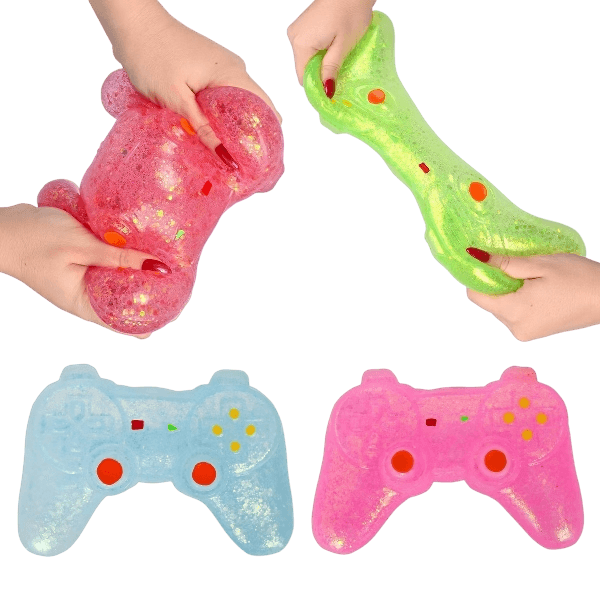 Sunny Days Toymendous Glitter Game Controller Squishy Squeezy Toy