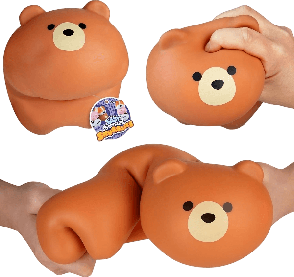 ORB Easy Sqweezy Snugglies Jumbo Squishy Bear