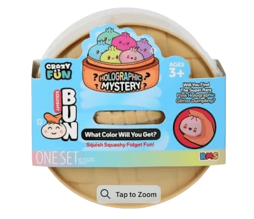 Crazy Fun® Mystery Green Holographic Squishy Bun Set