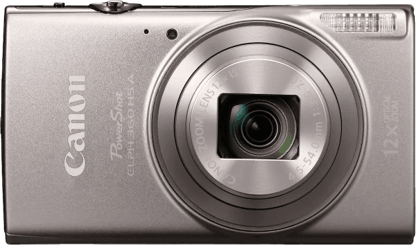 Canon - PowerShot ELPH 360 HS A Full HD Video 20.2-Megapixel Digital Camera - Silver