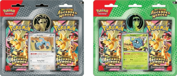 Pokemon TCG - Mega Evolution Ascended Heroes Collection - 2 Pack Blister Booster