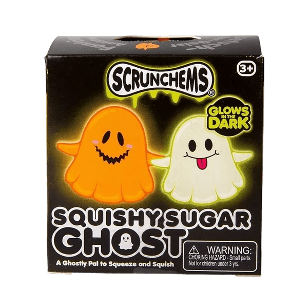 Scrunchems 2-Piece Squishy Sugar Ghosts Glows In The Dark Toy
